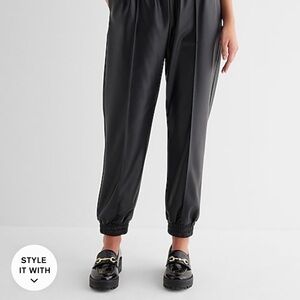 Express Black Track Pants